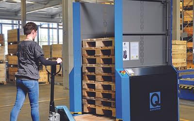 Top 8 advantages of a PallEvator pallet dispenser from Q-System