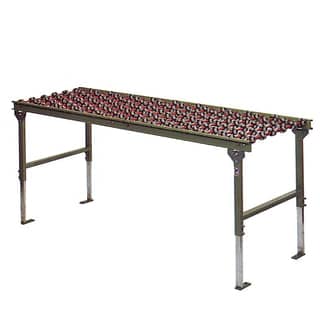 Conveyor with all-side rollers